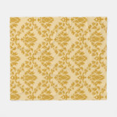 Damask seamless backgroundpattern, abstract, antiq fleece deken (Voorkant (Horizontaal))