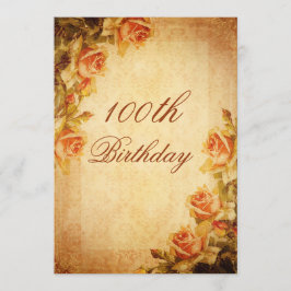  Damask Shabby Chic Peach Rozen 100th Kaart