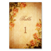  Damask Shabby Chic Peach Rozen Kaart (Voorkant)