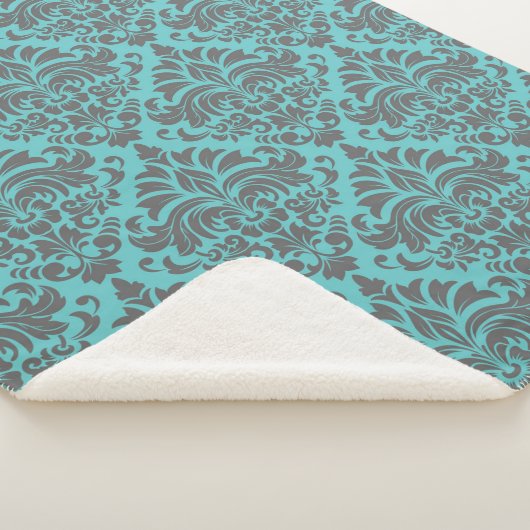 Damask Sherpa Deken (3/4)