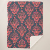 Damask Sherpa Deken (Voorkant)