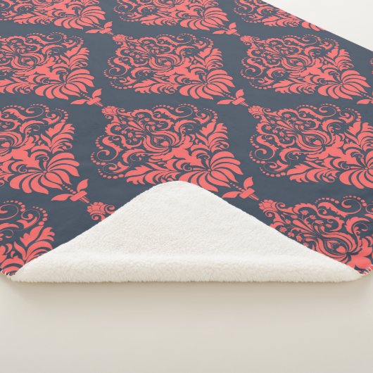 Damask Sherpa Deken (3/4)