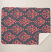 Damask Sherpa Deken (Voorkant (horizontaal))