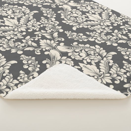 Damask Sherpa Deken (3/4)