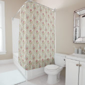 Damask Shower Curtain Soft Pastel Victorian Feel Douchegordijn (In situ)