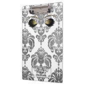 Damask Silver Gold Makeup Eyes Lashes Personalized Klembord (Links)