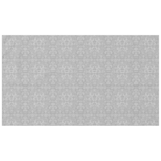 Damask Silver Grey Classic Multi-Size Tafelkleed (Voorkant (Horizontaal))