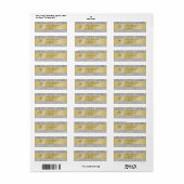 Damask Silver Monogram kerstAdresetiketten Etiket (Full Sheet)