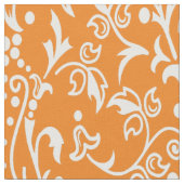 Damask Sinaasappel Stof (Close Up)