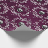 Damask Skull Cadeaupapier (Hoek)
