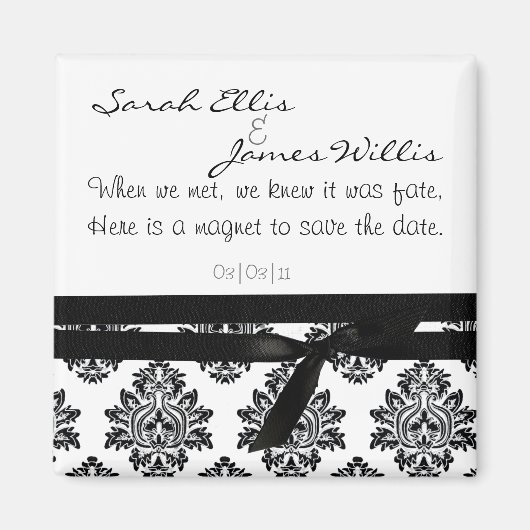 damask Sla de datummagneet op Magneet (Voorkant)