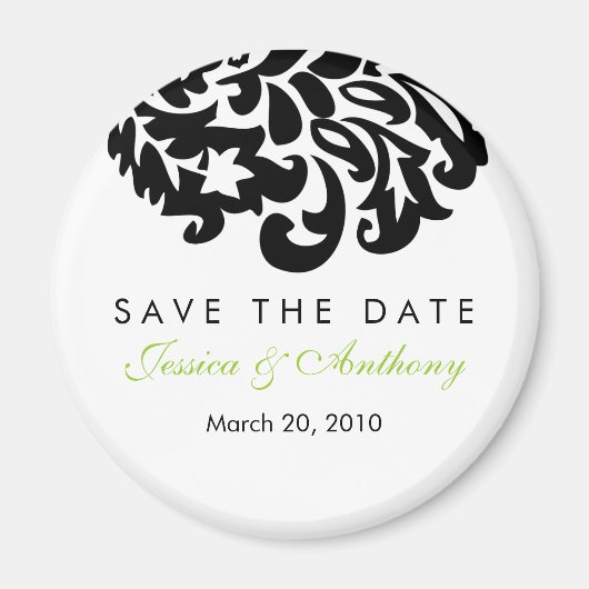 damask Sla de datummagneet op Magneet (Voorkant)