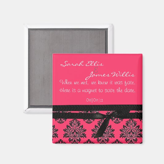 damask Sla de datummagneet op Magneet (Voorkant / Achterkant)