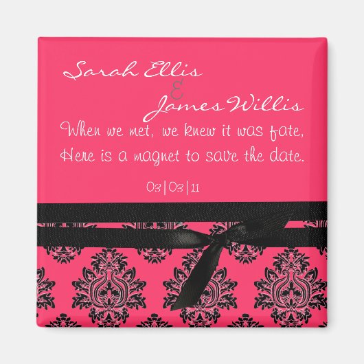 damask Sla de datummagneet op Magneet (Voorkant)