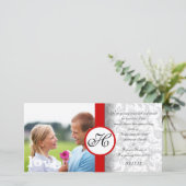 Damask slaat de datum op save the date (Staand voorkant)