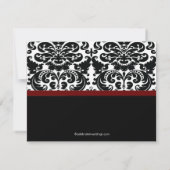 Damask slaat The Date Announounding Merlot Red op Save The Date (Achterkant)