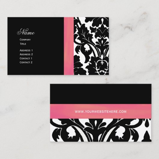 Damask Sophisticate ~ Visitekaartje (Voorkant / Achterkant)