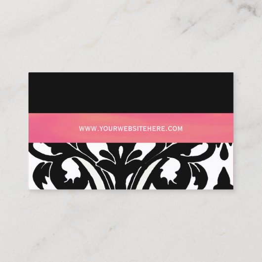 Damask Sophisticate ~ Visitekaartje (Achterkant)