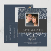 Damask, sparen de briefkaarten van de Foto van de  (Voorkant / Achterkant)