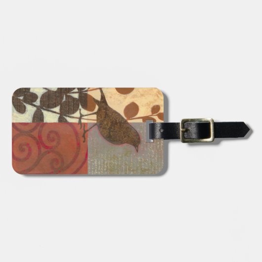 Damask Sparrow Bagagelabel (Voorkant horizontaal)