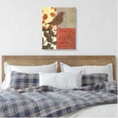 Damask Sparrow Canvas Afdruk (Insitu (Slaapkamer))