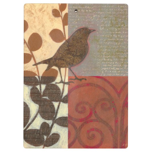 Damask Sparrow Klembord (Achterkant)