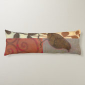 Damask Sparrow Lichaamskussen (Voorkant)