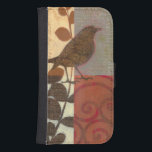 Damask Sparrow Galaxy S4 Portemonnee Hoesje<br><div class="desc">Deze hedendaagse kunstfoto van een bruine dunne en andere op collage geïnspireerde details zal een personage toevoegen aan elke woonkamer of eetkamer. Het afbeelding omvat een rood en bruin kleurenthema. Deze prachtige en unieke kunstfoto van kunstenaar Norman Wyatt vandaag.</div>