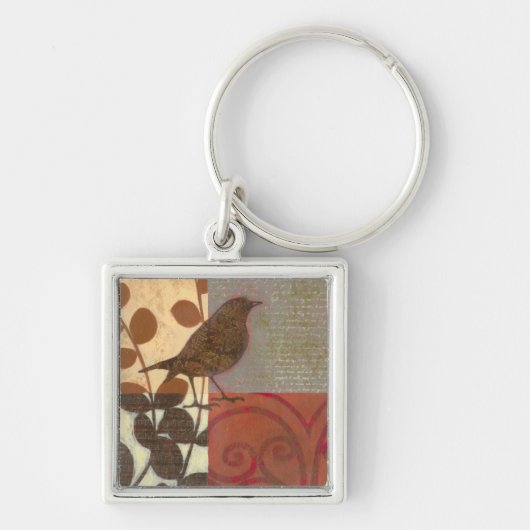 Damask Sparrow Sleutelhanger (Voorkant)