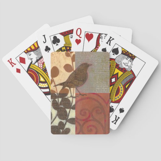 Damask Sparrow Speelkaarten (Achterkant)