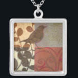 Damask Sparrow Zilver Vergulden Ketting<br><div class="desc">Deze hedendaagse kunstfoto van een bruine dunne en andere op collage geïnspireerde details zal een personage toevoegen aan elke woonkamer of eetkamer. Het afbeelding omvat een rood en bruin kleurenthema. Deze prachtige en unieke kunstfoto van kunstenaar Norman Wyatt vandaag.</div>