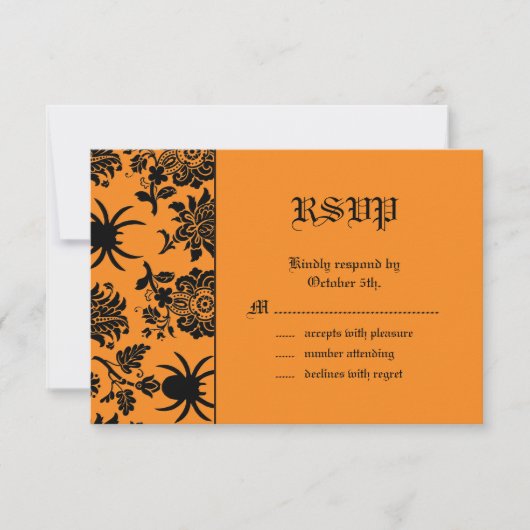 Damask Spider RSVP (Voorkant)