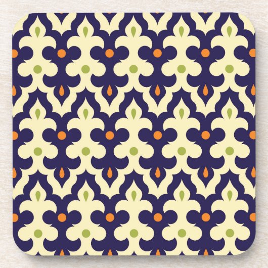 Damask Spring arabesque Moroccan patroonpreppy Drankjes Onderzetter (Voorkant)