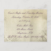 Damask Sshit Verloving Invitation Uitnodiging Briefkaart (Achterkant)