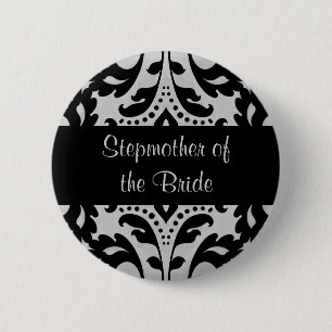 Damask stepmoeder bride ronde button 5,7 cm