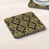 Damask Stof decoratief Print Bier Onderzetter (Linkerzijde)