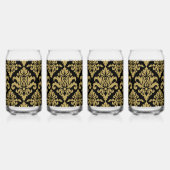 Damask Stof decoratief Print Blikvorm Glas (Achterkant)