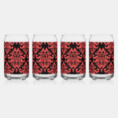 Damask Stof decoratief Print Blikvorm Glas (Links)