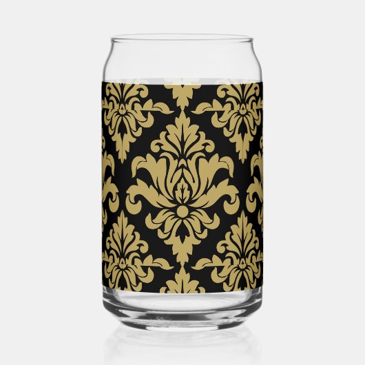 Damask Stof decoratief Print Blikvorm Glas (Voorkant)