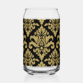 Damask Stof decoratief Print Blikvorm Glas (Achterkant)