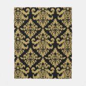 Damask Stof decoratief Print Fleece Deken (Voorkant)