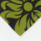 Damask Stof decoratief Print Fleece Deken (Hoek)
