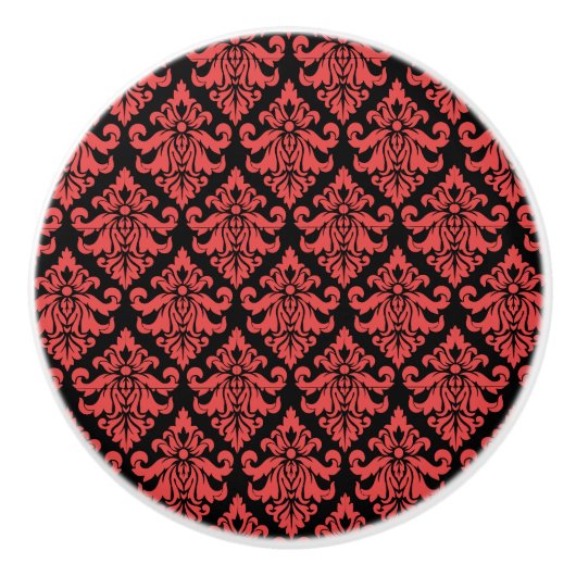 Damask Stof decoratief Print Keramische Knop (Voorkant)