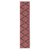 Damask Stof decoratief Print Korte Tafelloper (Voorkant)