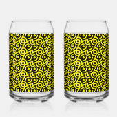 Damask stof decoratieve print blikvorm glas (Links)