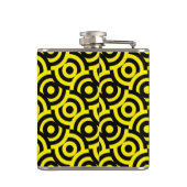Damask stof decoratieve print heupfles (Achterkant)