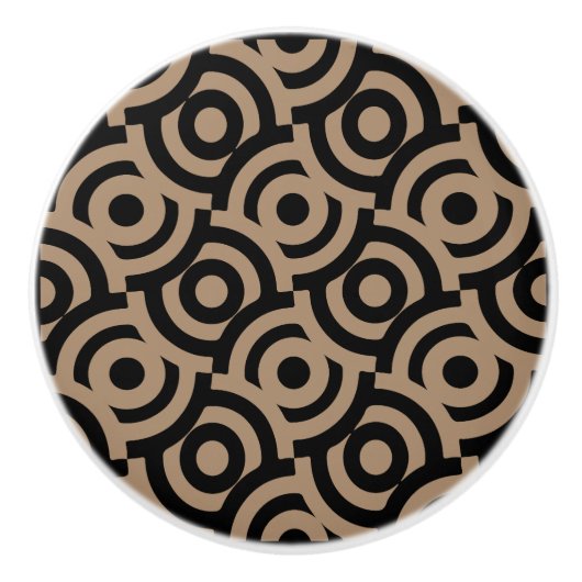 Damask stof decoratieve print keramische knop (Voorkant)