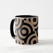 Damask stof decoratieve print mok (Voorkant links)