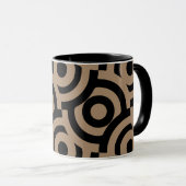 Damask stof decoratieve print mok (Voorkant rechts)