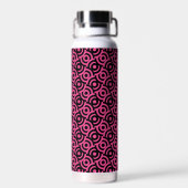 Damask stof decoratieve print waterfles (Achterkant)